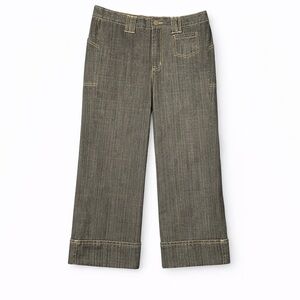 Holly Robinson Peete Maternity Wide Leg Ankle Jeans | Medium Wash | Size M